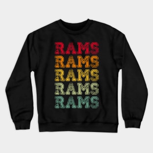 Vintage Retro Rams Gift Crewneck Sweatshirt